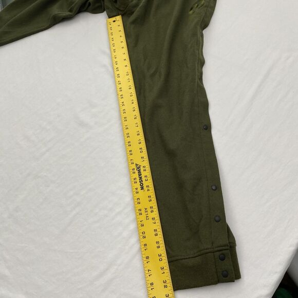 Y-3 Yohji Yamamoto Pants Mens Large Green Wool Snap Button Joggers FW57944 - Picture 8 of 12